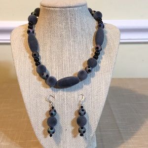 Necklace and matching earrings